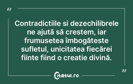 Contradicțiile și dezechilibrele ne aj...