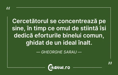 Cercetătorul se concentrează pe sine, ... Cercetătorul se concentrează pe sine, ...