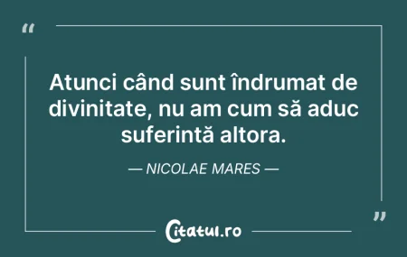 Atunci când sunt îndrumat de divinitat... Atunci când sunt îndrumat de divinitat...