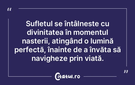 Sufletul se întâlnește cu divinitatea...