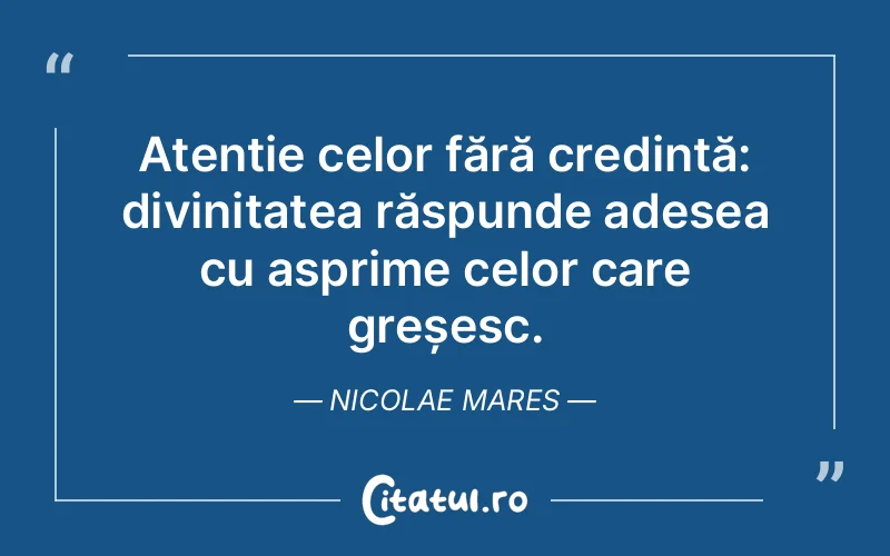 Citat Nicolae Mares - citate crestine