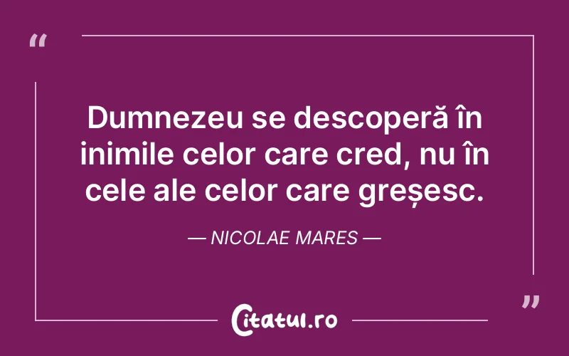 Citat Nicolae Mares - citate crestine
