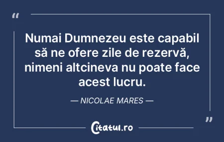 Numai Dumnezeu este capabil să ne ofere... Numai Dumnezeu este capabil să ne ofere...