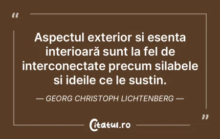 Aspectul exterior È™i esenÈ›a interioarÄ... Aspectul exterior È™i esenÈ›a interioarÄ...