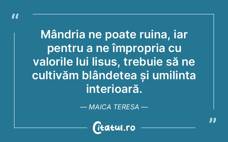 Citat Maica Teresa - citate crestine