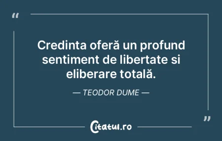 Credința oferă un profund sentiment de... Credința oferă un profund sentiment de...