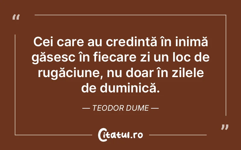 Citat Teodor Dume - citate crestine