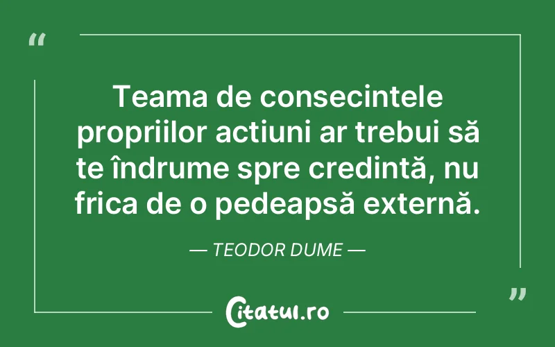 Citat Teodor Dume - citate crestine