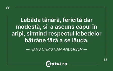 Lebăda tânără, fericită dar modestÄ... Lebăda tânără, fericită dar modestÄ...