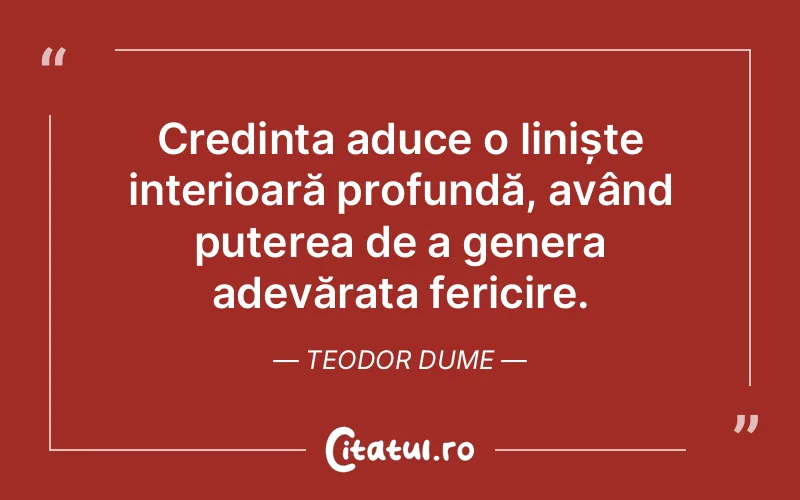 Citat Teodor Dume - citate crestine