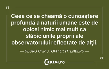 Ceea ce se cheamă o cunoaştere profund... Ceea ce se cheamă o cunoaştere profund...