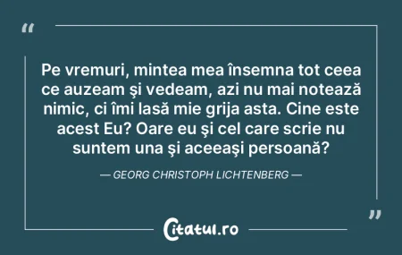 Pe vremuri, mintea mea însemna tot ceea... Pe vremuri, mintea mea însemna tot ceea...
