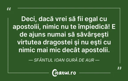Deci, dacă vrei să fii egal cu apostol... Deci, dacă vrei să fii egal cu apostol...