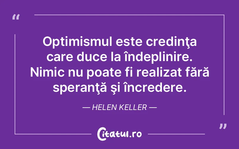 Citat Helen Keller - citate crestine