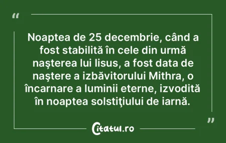 Noaptea de 25 decembrie, când a fost st...