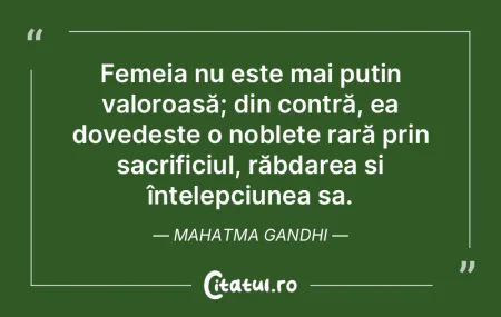 Femeia nu este mai puțin valoroasă; di... Femeia nu este mai puțin valoroasă; di...