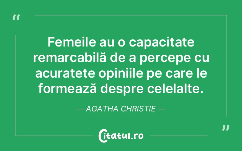 Citat Agatha Christie - citate crestine