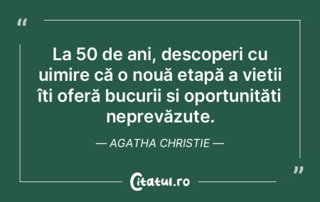 La 50 de ani, descoperi cu uimire că o ...