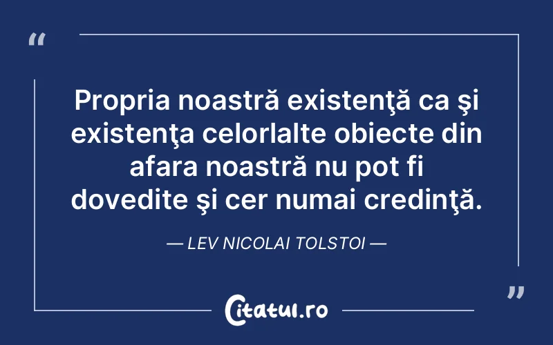 Citat Lev Nicolai Tolstoi - citate crestine