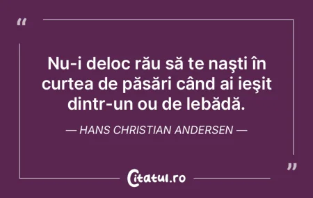 Nu-i deloc rău să te naşti în curtea... Nu-i deloc rău să te naşti în curtea...