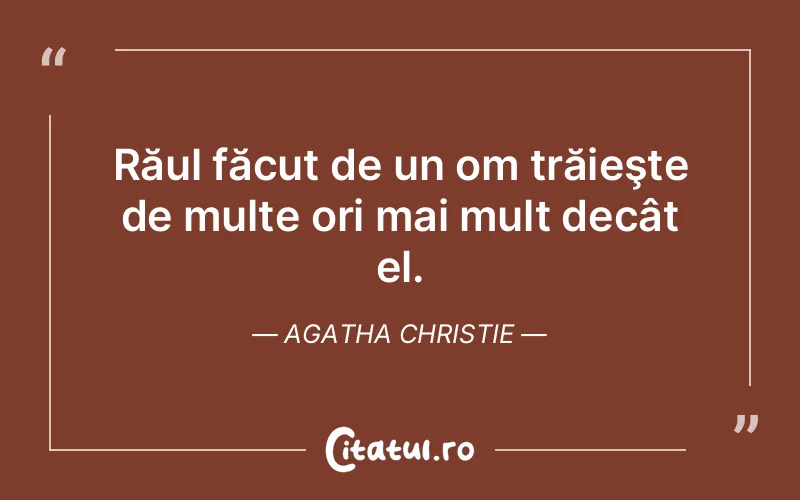 Citat Agatha Christie - citate crestine