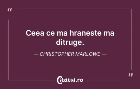 Ceea ce ma hraneste ma ditruge. Christop... Ceea ce ma hraneste ma ditruge. Christop...