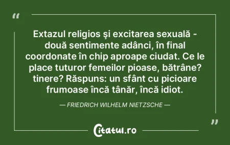 Extazul religios şi excitarea sexuală ... Extazul religios şi excitarea sexuală ...