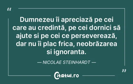 Dumnezeu îi apreciază pe cei care au c... Dumnezeu îi apreciază pe cei care au c...