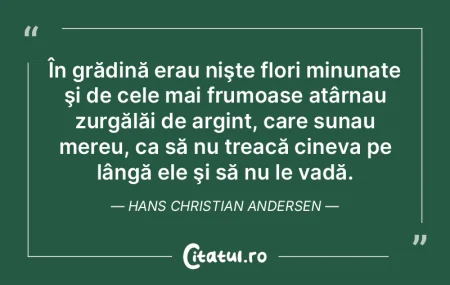 În grădină erau nişte flori minunate... În grădină erau nişte flori minunate...
