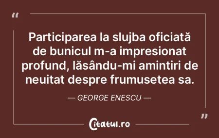 Participarea la slujba oficiată de buni...