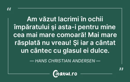 Am văzut lacrimi în ochii împăratulu... Am văzut lacrimi în ochii împăratulu...