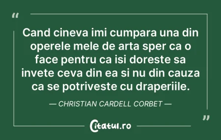 Cand cineva imi cumpara una din operele ... Cand cineva imi cumpara una din operele ...