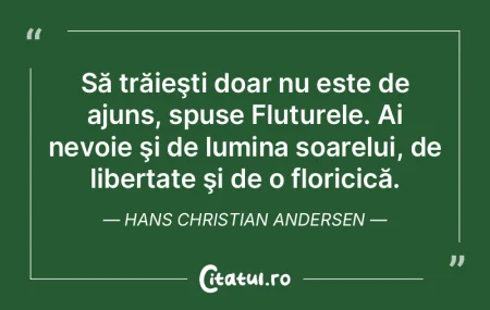 Să trăieşti doar nu este de ajuns, sp...