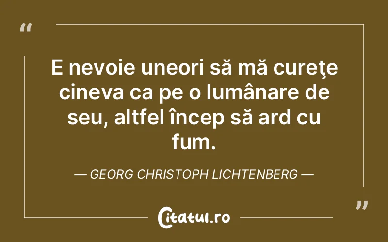 Citat Georg Christoph Lichtenberg - citate crestine