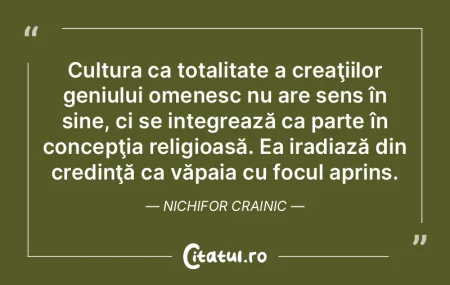 Cultura ca totalitate a creaţiilor geni... Cultura ca totalitate a creaţiilor geni...