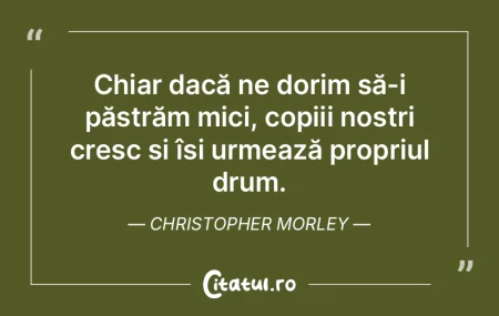 Chiar dacă ne dorim să-i păstrăm mic... Chiar dacă ne dorim să-i păstrăm mic...
