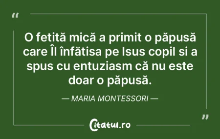 O fetiță mică a primit o păpușă ca... O fetiță mică a primit o păpușă ca...