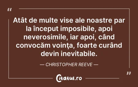 Atât de multe vise ale noastre par la Ã... Atât de multe vise ale noastre par la Ã...