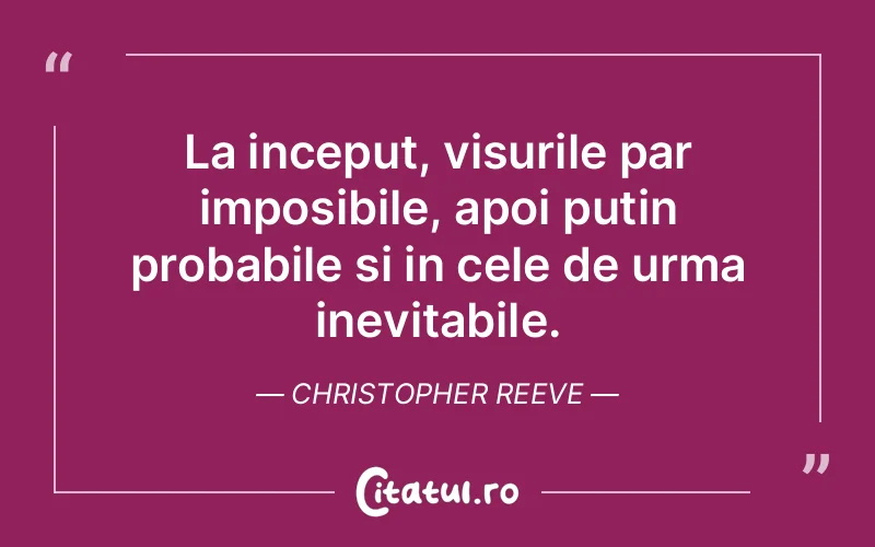 Citat Christopher Reeve - citate crestine