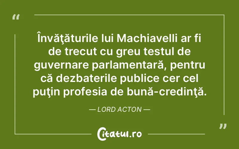 Citat Lord Acton - citate crestine