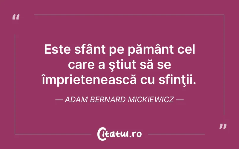 Citat Adam Bernard Mickiewicz - citate crestine
