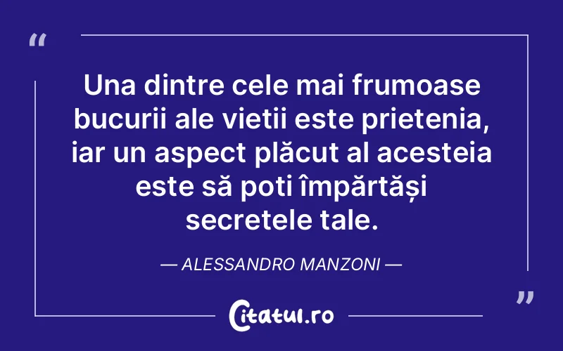 Citat Alessandro Manzoni - citate crestine