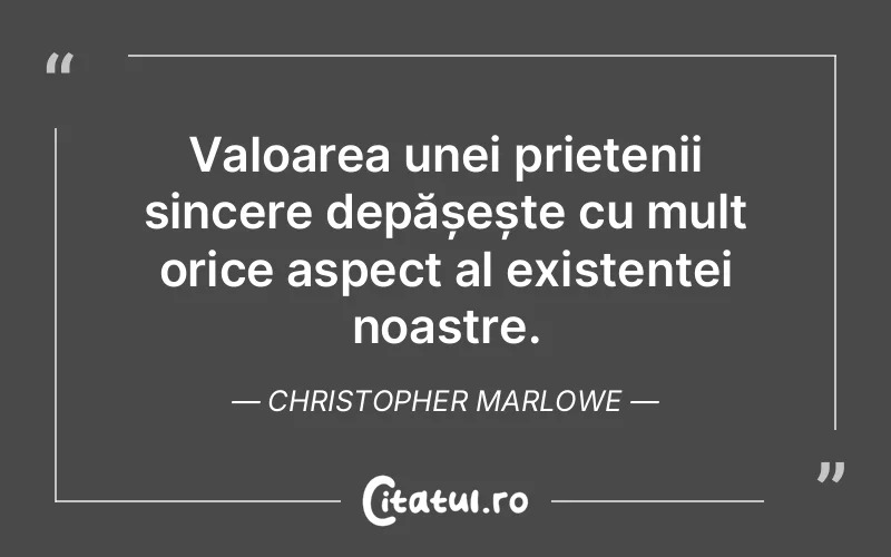 Citat Christopher Marlowe - citate crestine