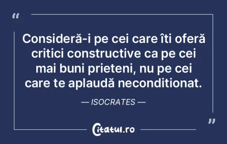 Consideră-i pe cei care îți oferă cr... Consideră-i pe cei care îți oferă cr...
