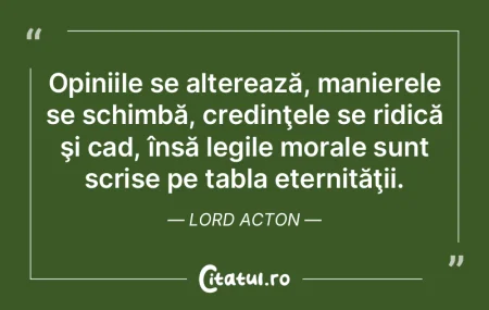Opiniile se alterează, manierele se sch... Opiniile se alterează, manierele se sch...