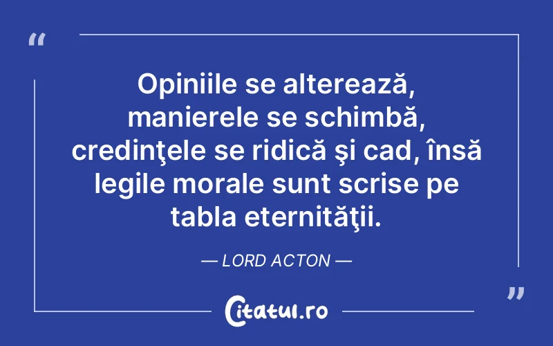 Citat Lord Acton - citate crestine