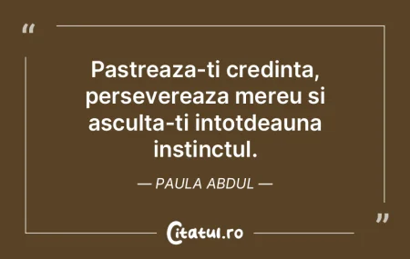 Pastreaza-ti credinta, persevereaza mere... Pastreaza-ti credinta, persevereaza mere...