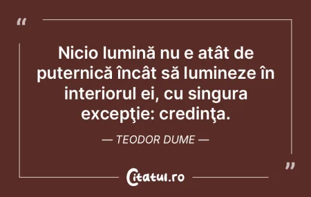 Nicio lumină nu e atât de puternică Ã... Nicio lumină nu e atât de puternică Ã...
