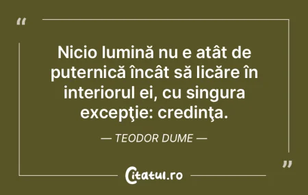 Nicio lumină nu e atât de puternică Ã... Nicio lumină nu e atât de puternică Ã...