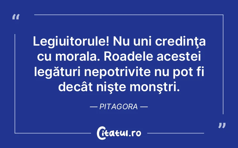Citat Pitagora - citate crestine